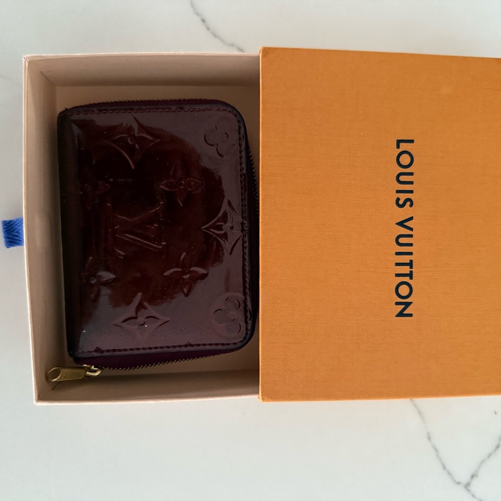 Louis Vuitton Burgundy Vernis Monogram Wallet